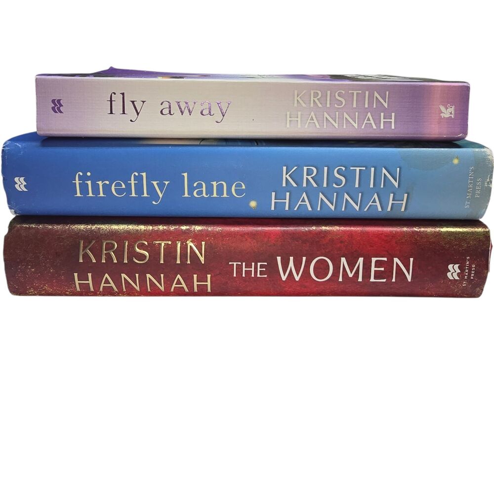 Bundle of 3 Kristin Hannah Novels The Women Firefly Lane Fly Away - Used